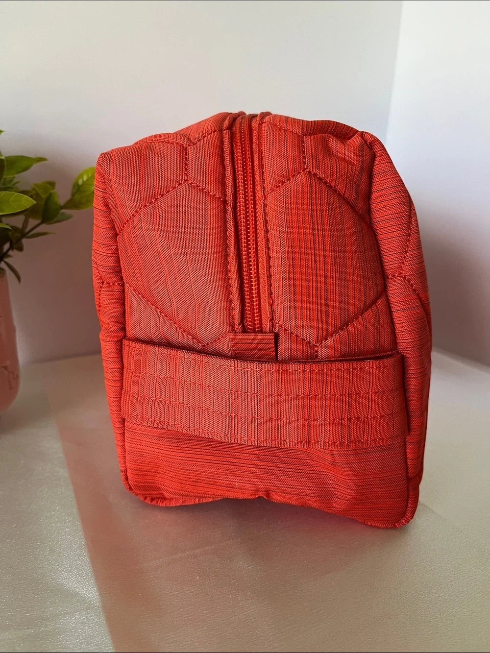 LUG - Bumper Cosmetic Case in Brushed Papaya
